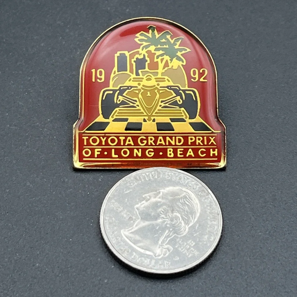 1991 Toyota Grand‎ Prix Of Long Beach California Lapel Hat Pin